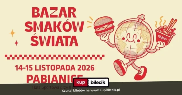 Zapraszamy 14 listopada 2026 roku do Powiatowa Hala Sportowa, Pabianice, ul. św. Jana 30-36.
